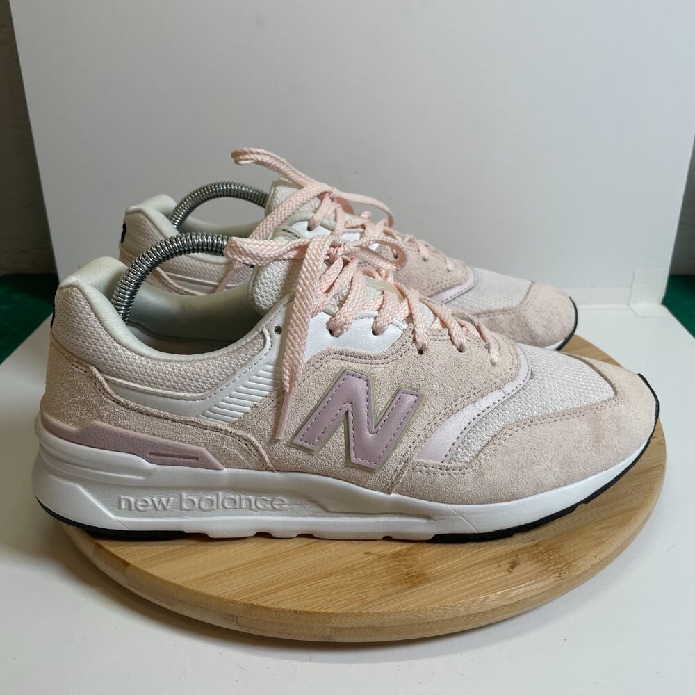 New Balance Women 10 Washed Pink White 997H Sneakers Mesh CW997HTV Athleisure - Picture 3 of 9